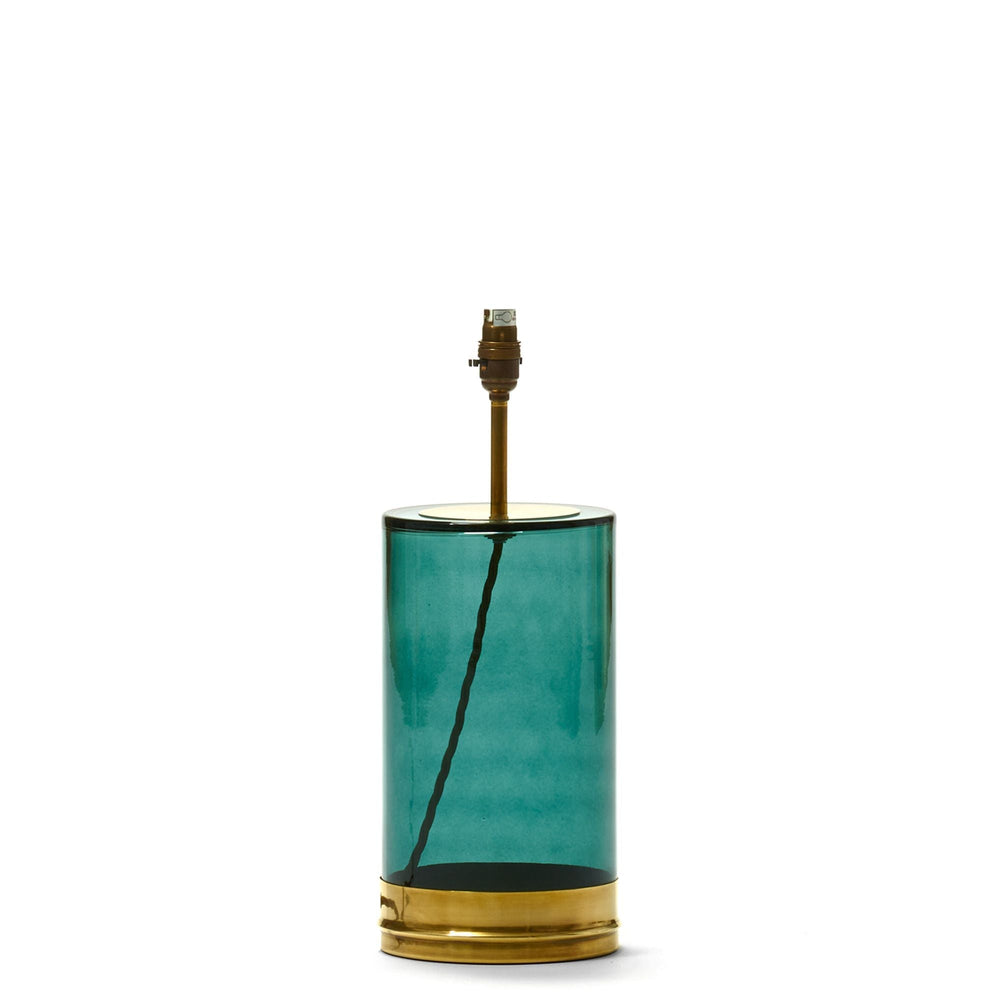 Pooky - Regular Wisteria Table Lamp Base - Bluey Green Glass