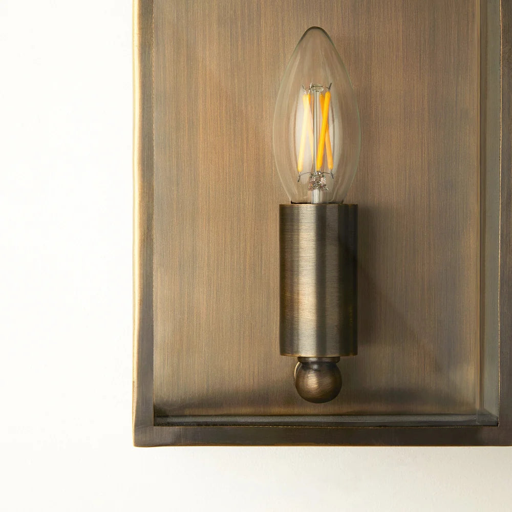 Pooky Hastings Exterior IP44 Wall Light in Bronze