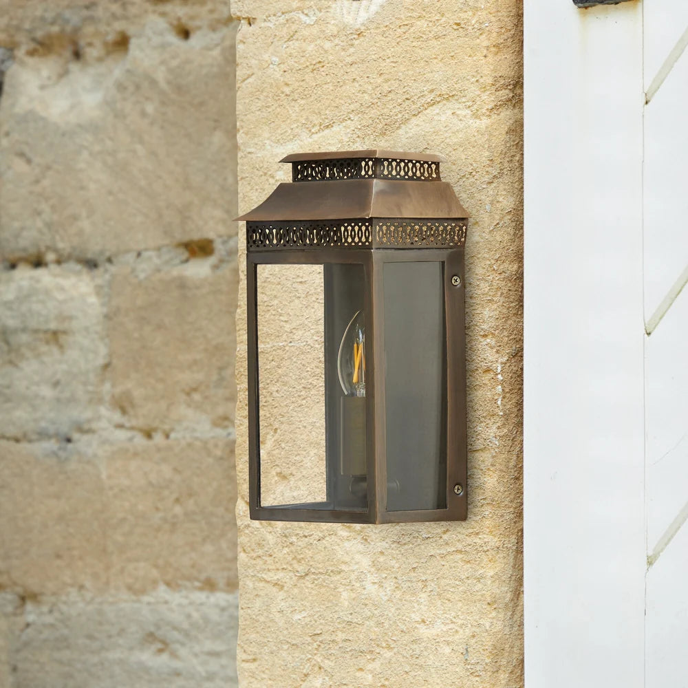 Pooky Hastings Exterior IP44 Wall Light in Bronze