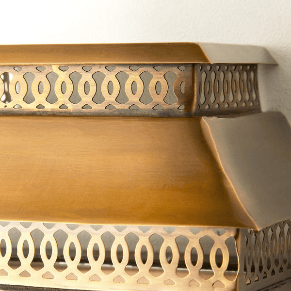 Pooky - Hastings Ip44 Exterior Wall Light - Antiqued Brass