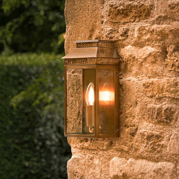 Pooky - Hastings Ip44 Exterior Wall Light - Antiqued Brass