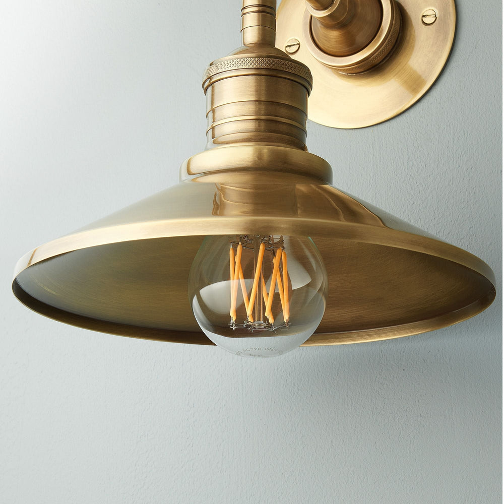 Pooky - Whizzer Wall Light - Antique Brass
