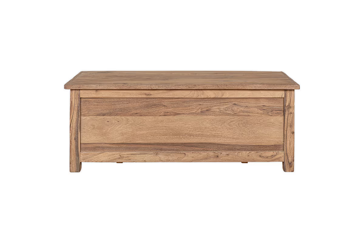 Nkuku - Karadi Reclaimed Wood Storage Bench - Natural