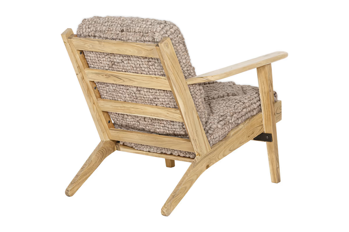 Nkuku - Keya Chunky Weave & Mango Wood Chair - Natural