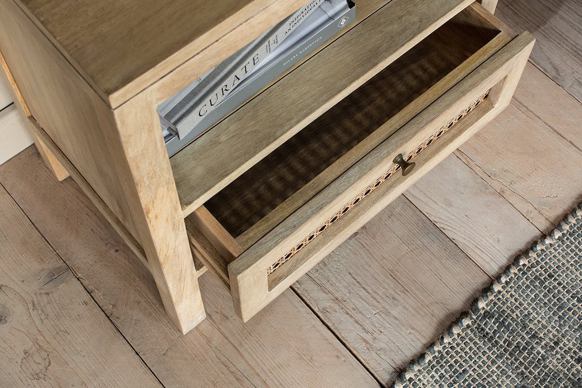 Nkuku - Kanz Mango Wood Bedside Table