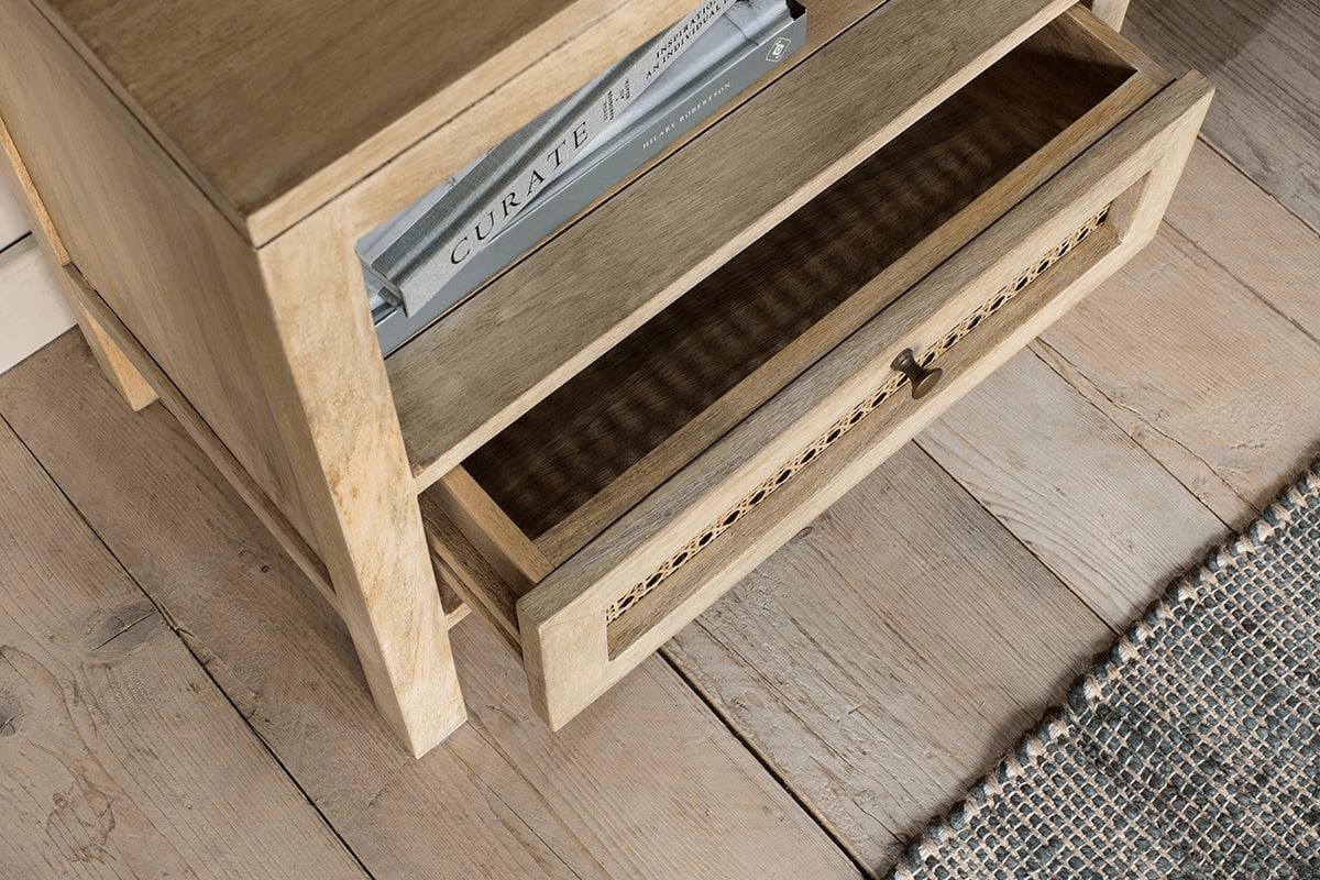 Nkuku - Kanz Mango Wood Bedside Table