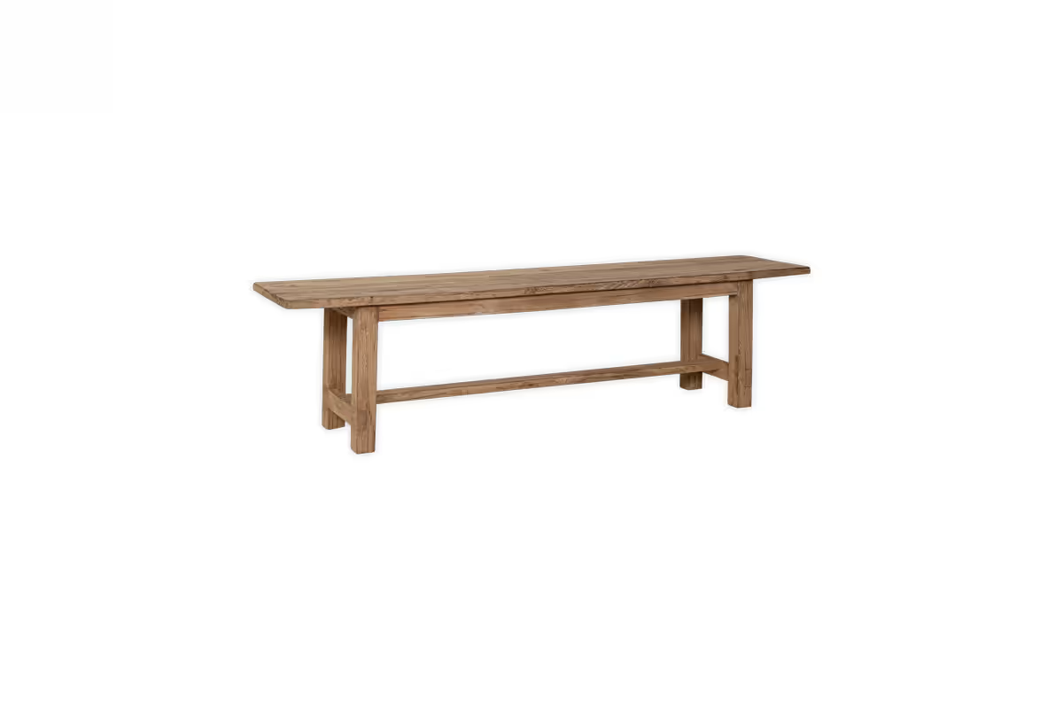 Nkuku - Fioni Reclaimed Wood Bench - Natural - Small