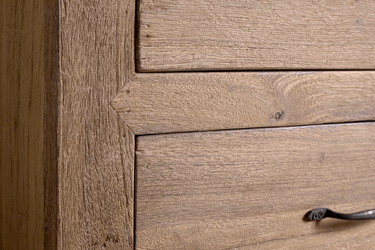 Nkuku - Iya Reclaimed Wood Chest of Drawers - Natural - Small