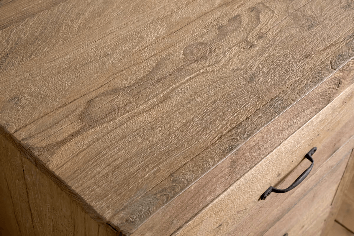 Nkuku - Iya Reclaimed Wood Chest of Drawers - Natural - Small