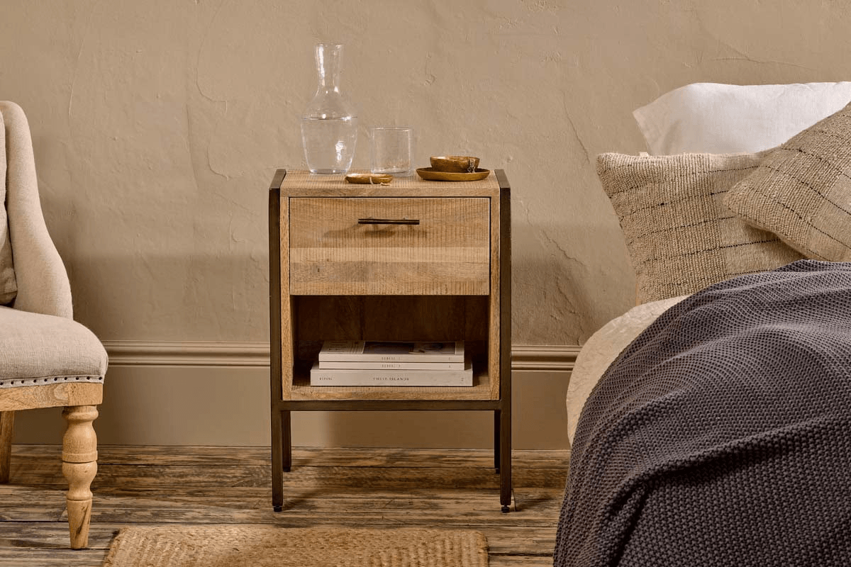 Nkuku - Dasai Mango Wood Bedside Table