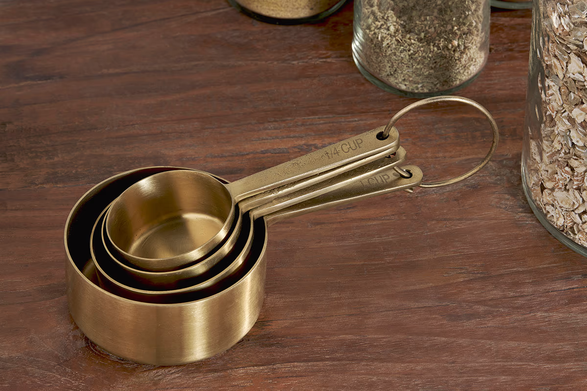 Nkuku - Mane Measuring Cups - Brushed Gold