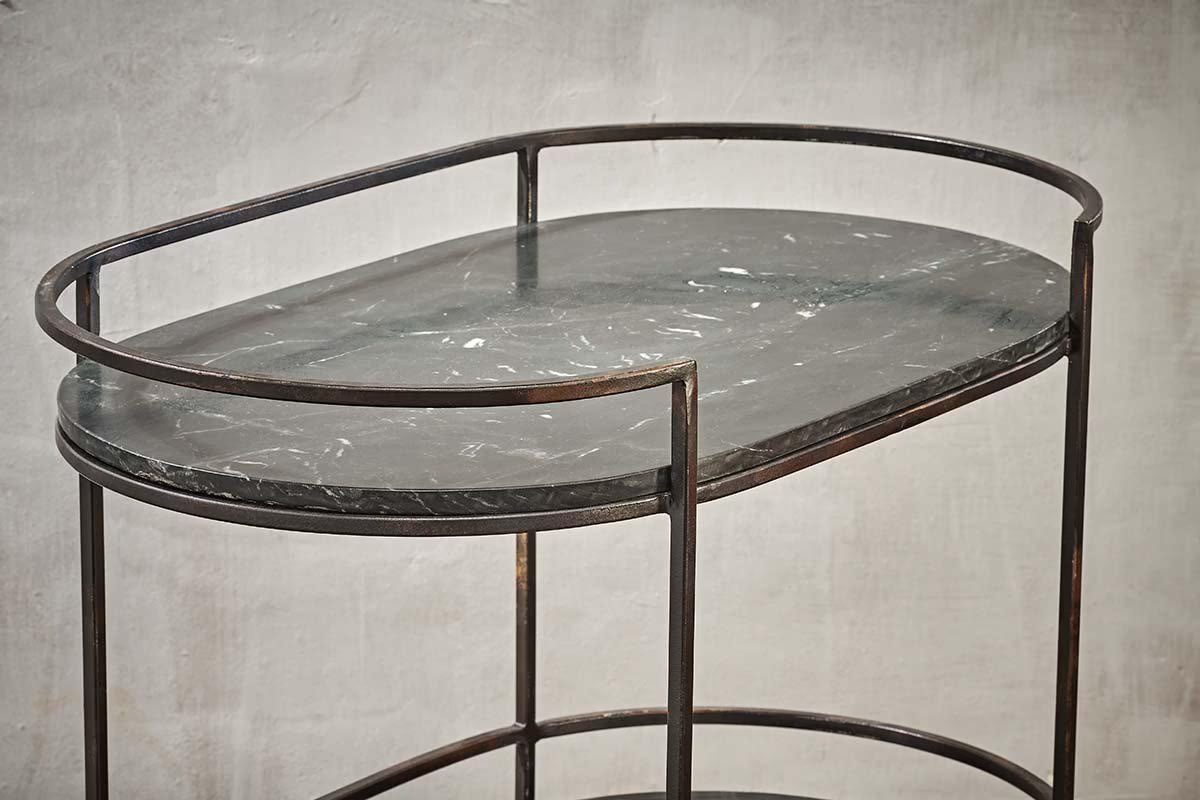 Nkuku - Karoko Marble Drinks Table