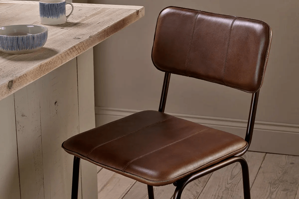 Nkuku - Ukari Counter Chair - Chocolate Brown