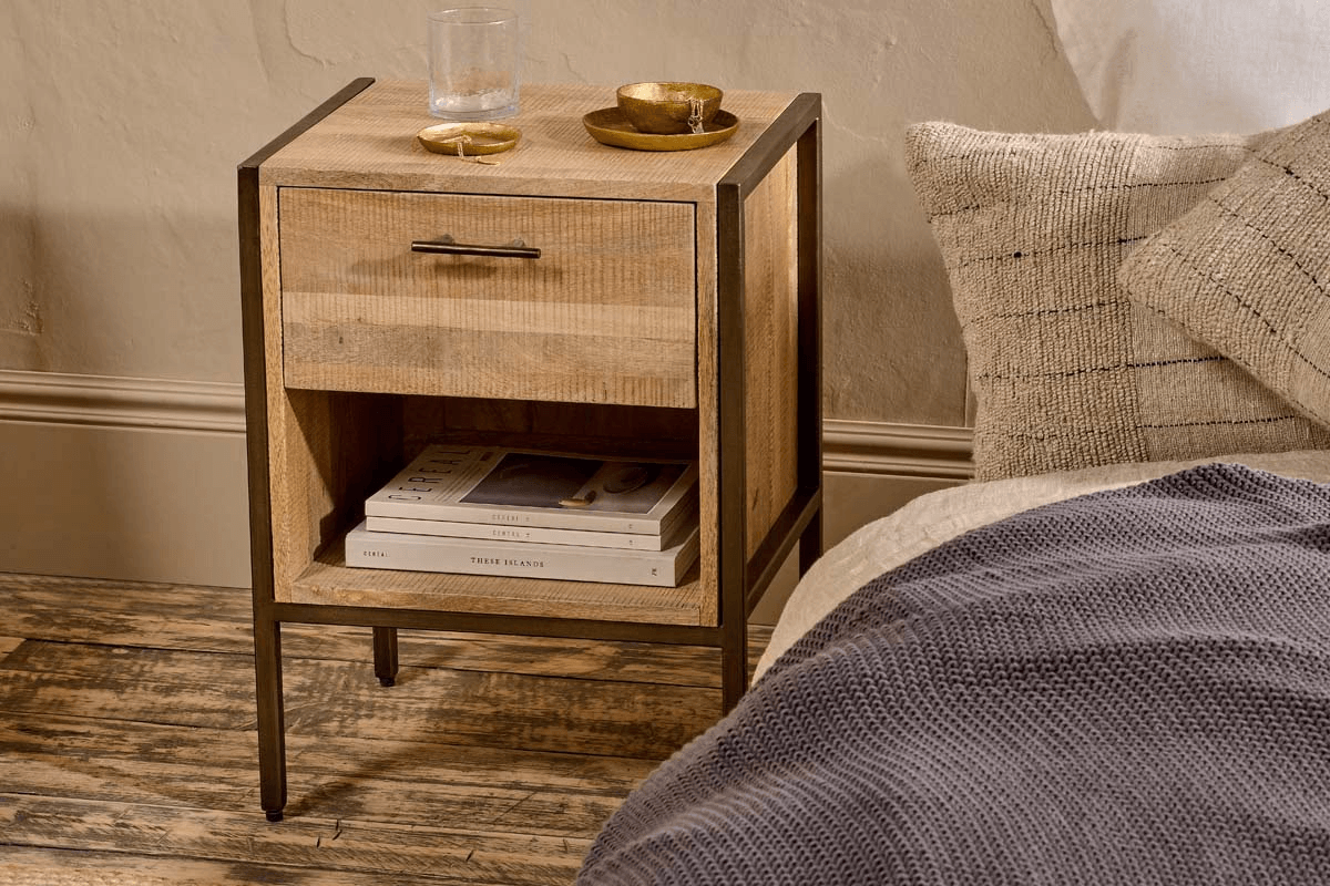Nkuku - Dasai Mango Wood Bedside Table