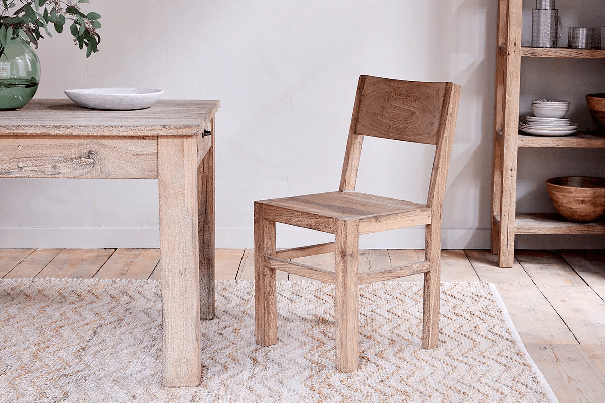 Nkuku - Fioni Reclaimed Wood Dining Chair - Natural