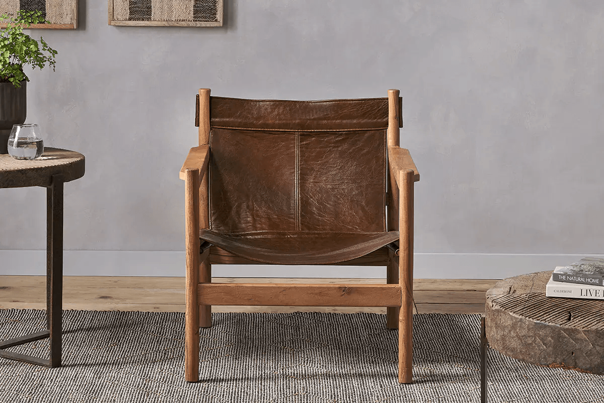 Nkuku - Dalibar Leather Lounger - Tan