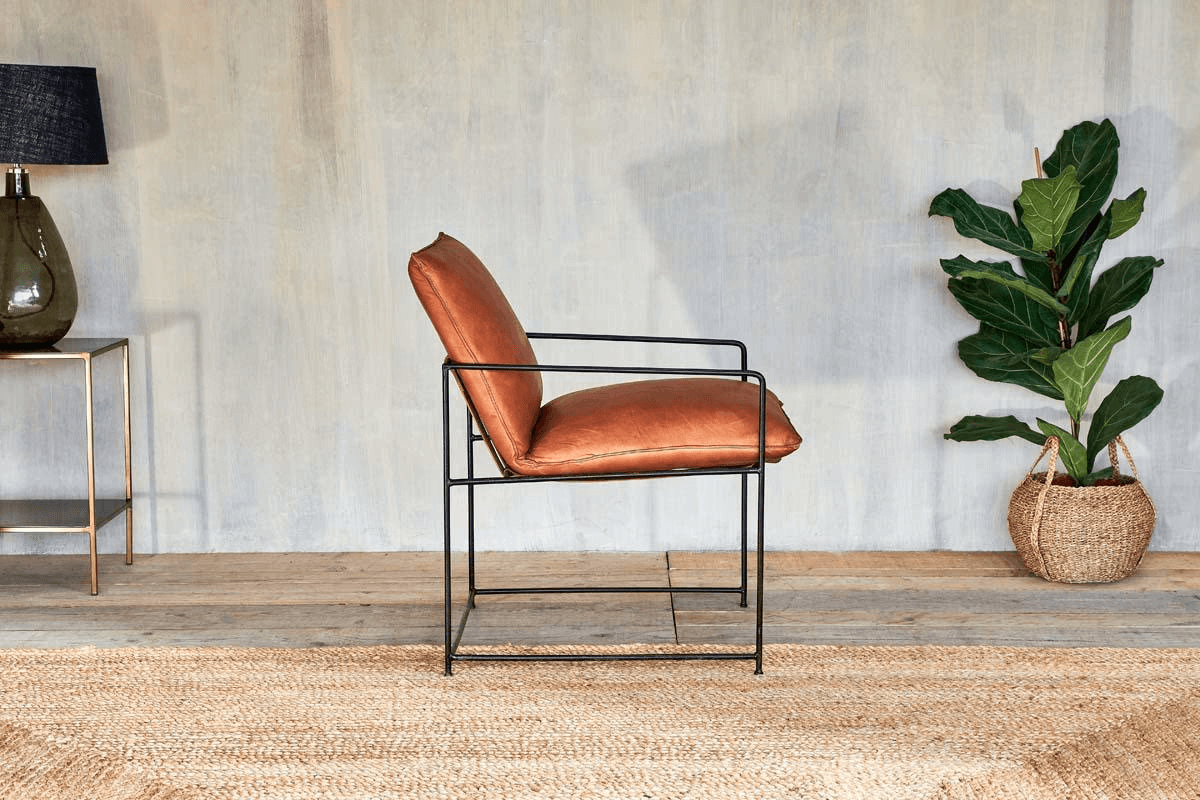 Nkuku - Durium Leather Lounger - Aged Tan