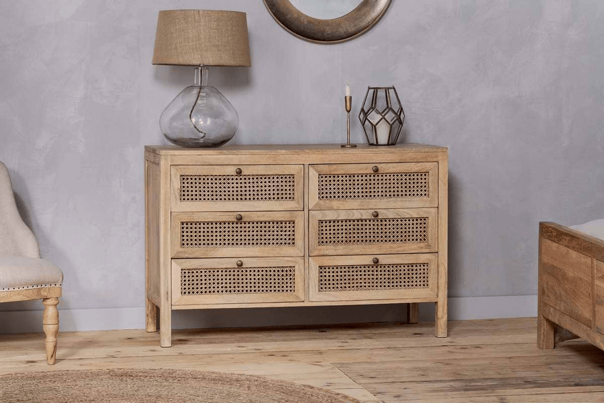 Nkuku - Kanz Mango Wood Chest Of Drawers - Natural