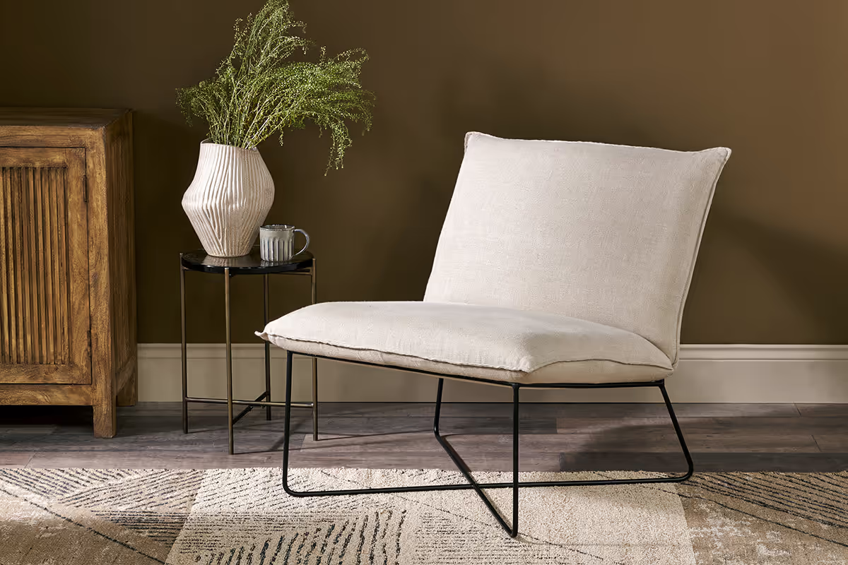Nkuku - Kashvi Oversized Linen Lounger - Natural