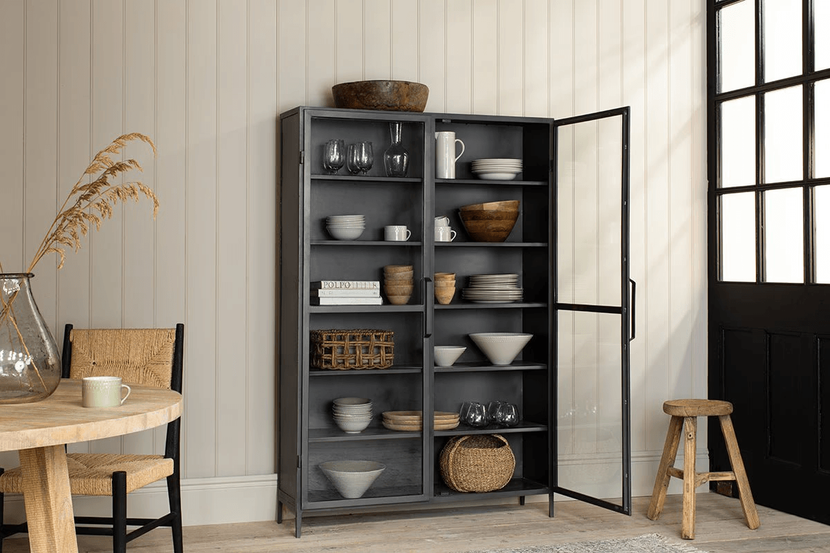 Nkuku - Takua Iron Cabinet - Wide