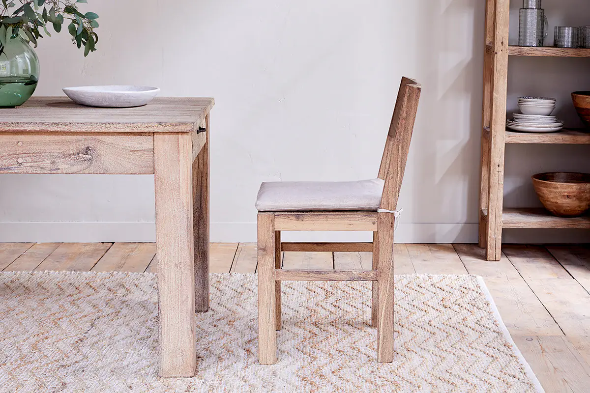Nkuku - Fioni Reclaimed Wood Dining Chair - Natural