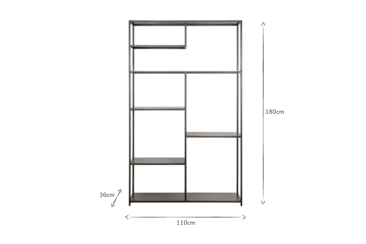 Nkuku - Tanvi Display Shelf - Black - Wide