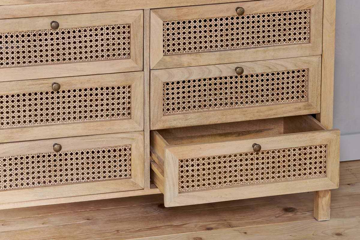 Nkuku - Kanz Mango Wood Chest Of Drawers - Natural