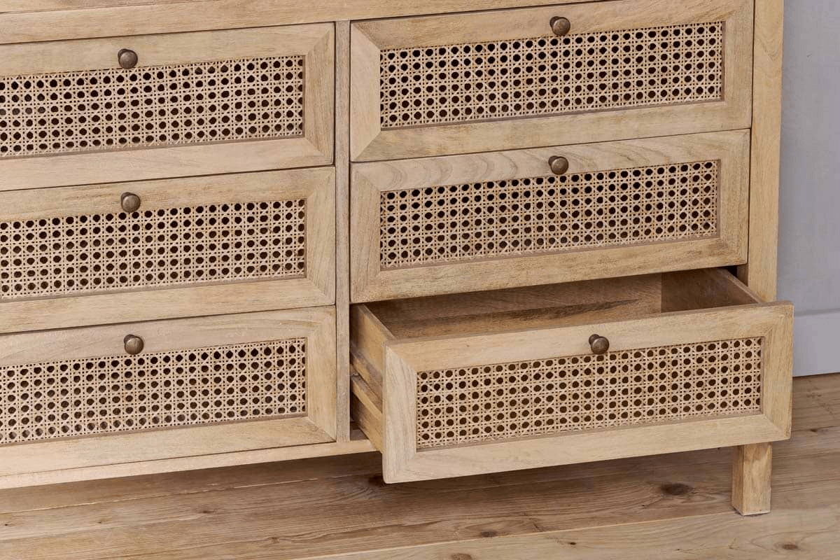 Nkuku - Kanz Mango Wood Chest Of Drawers - Natural