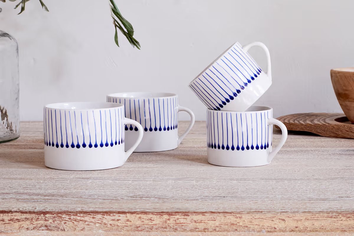 Nkuku - Iba Mug - Indigo - Large (Set of 2)
