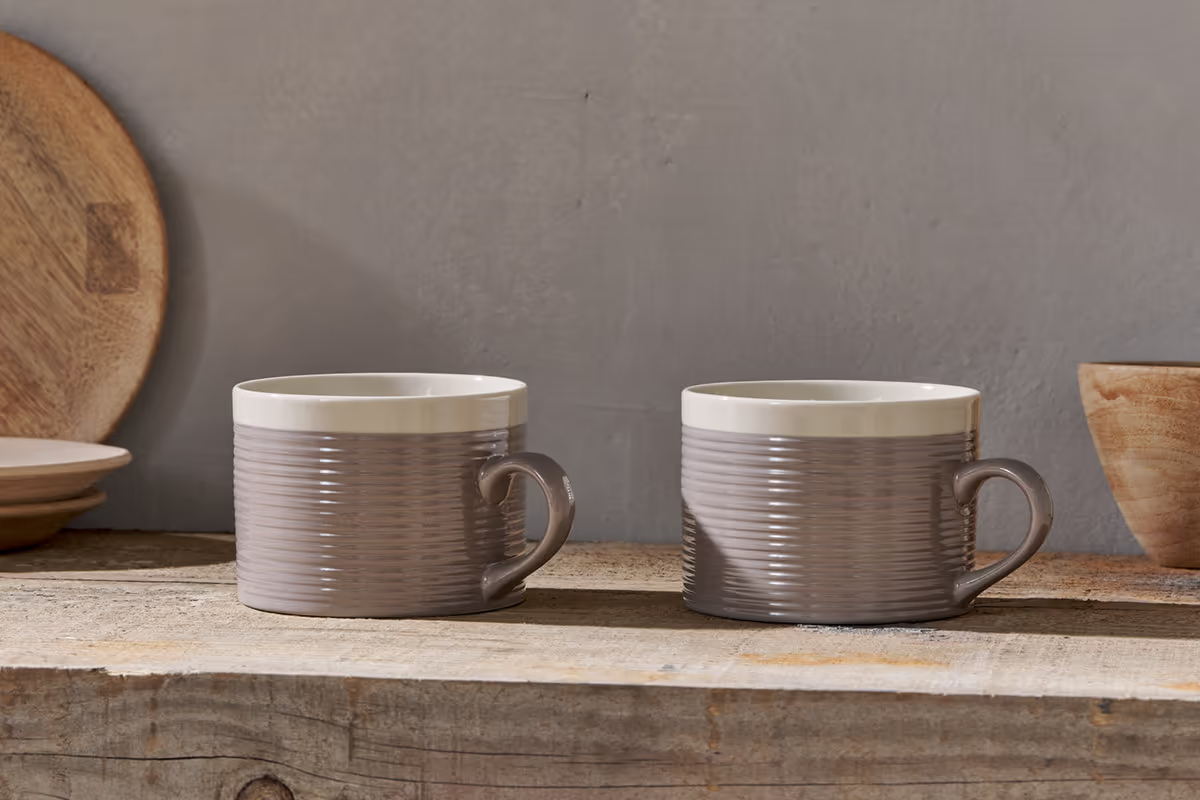 Nkuku - Kai Mugs - Grey (Set of 2)