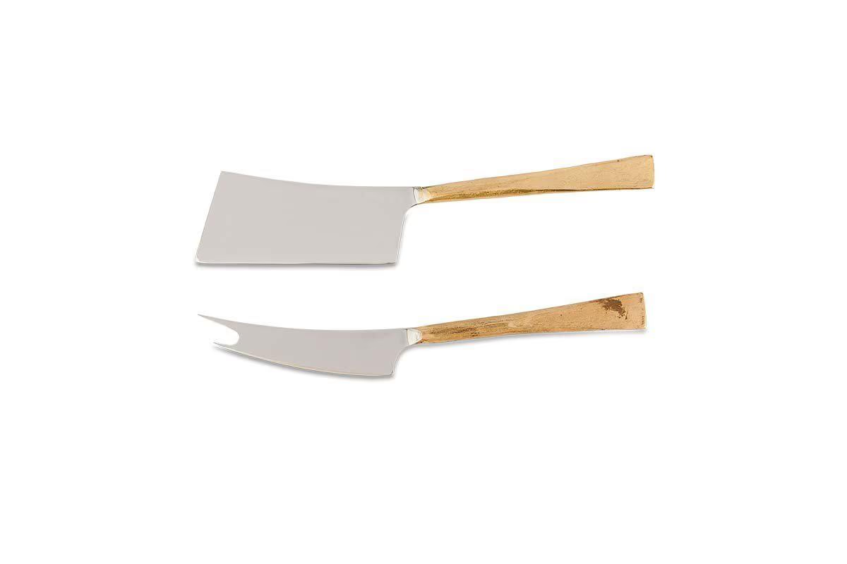Nkuku - Ena Cheese Knife Set - Brushed Gold (Set of 2)