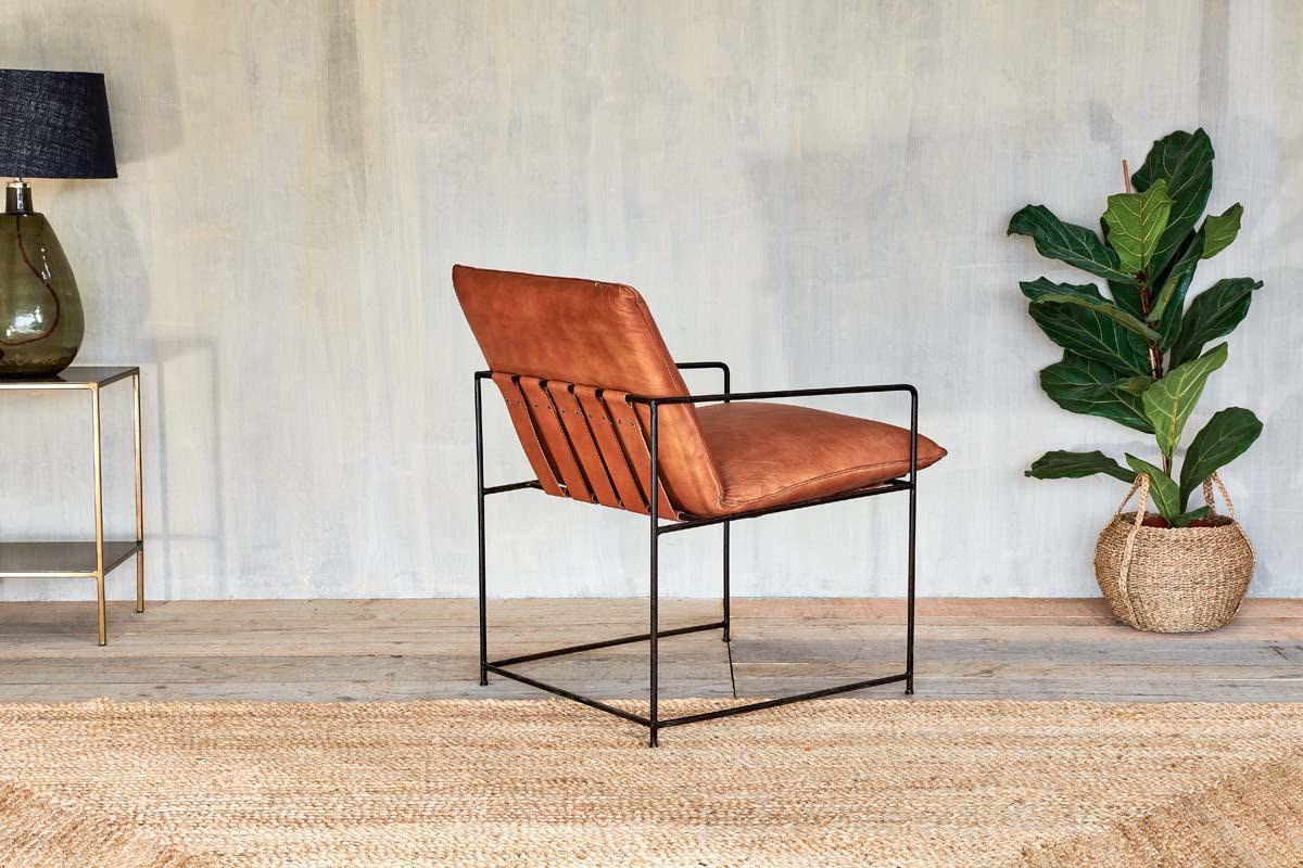 Nkuku - Durium Leather Lounger - Aged Tan