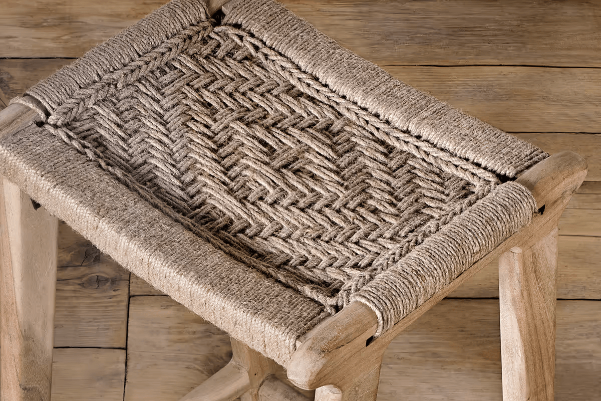 Nkuku - Vinay Woven Counter Stool - Natural
