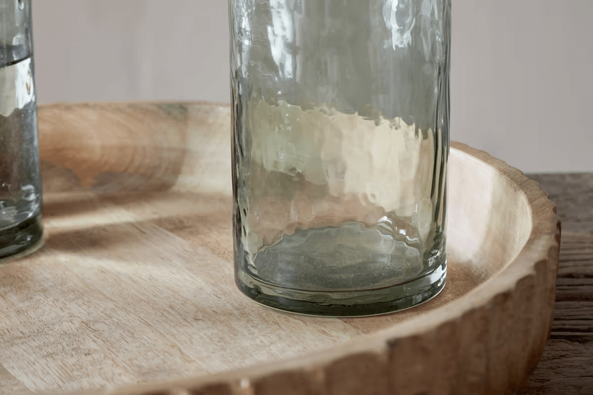 Nkuku - Yala Hammered Highball - Sage Green (Set of 4)