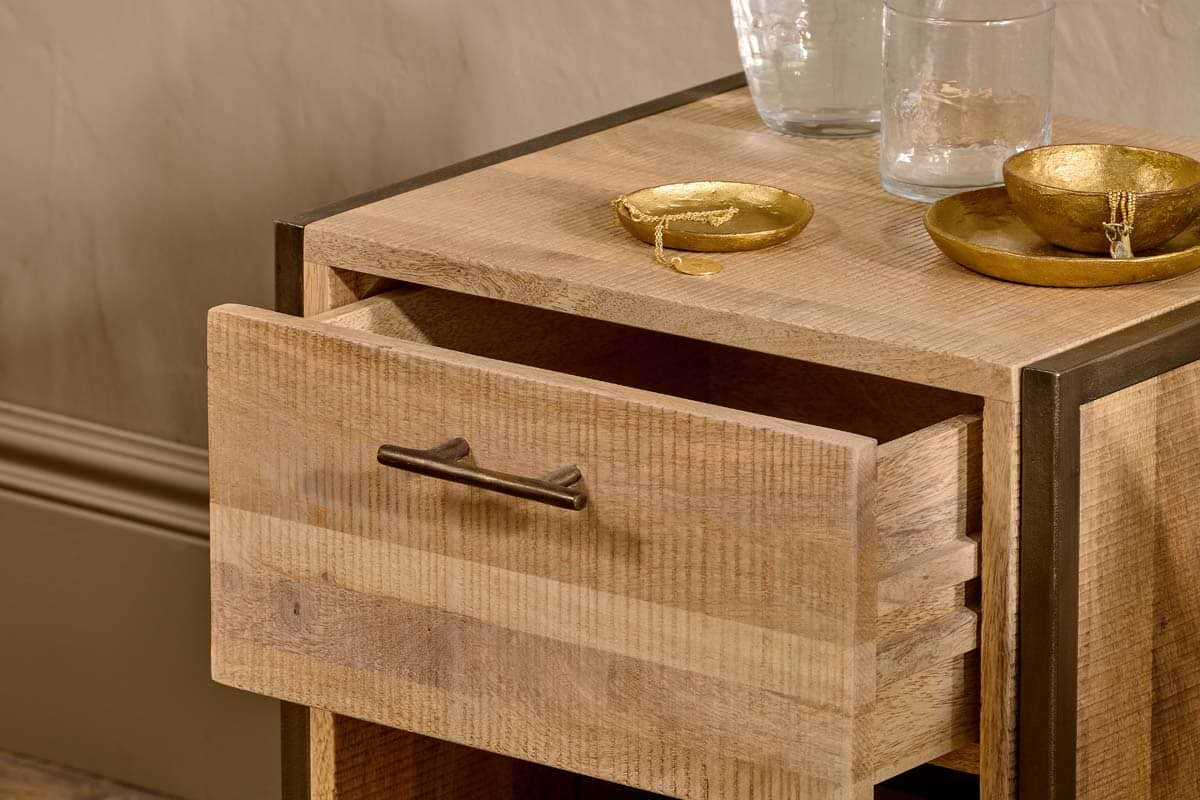 Nkuku - Dasai Mango Wood Bedside Table