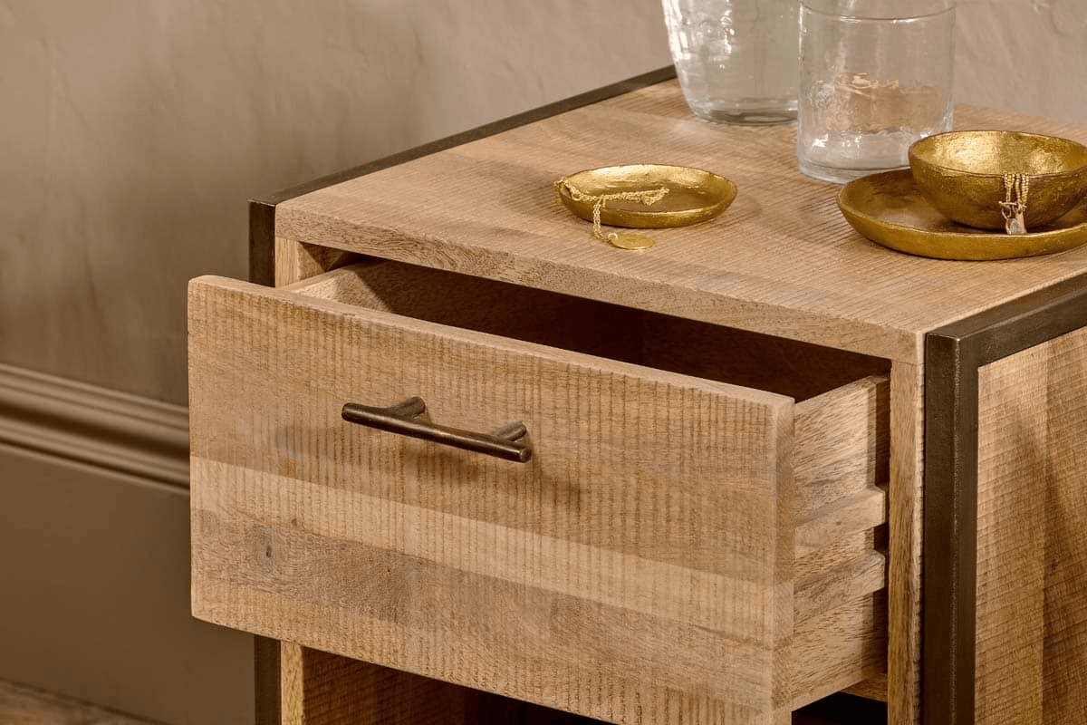 Nkuku - Dasai Mango Wood Bedside Table