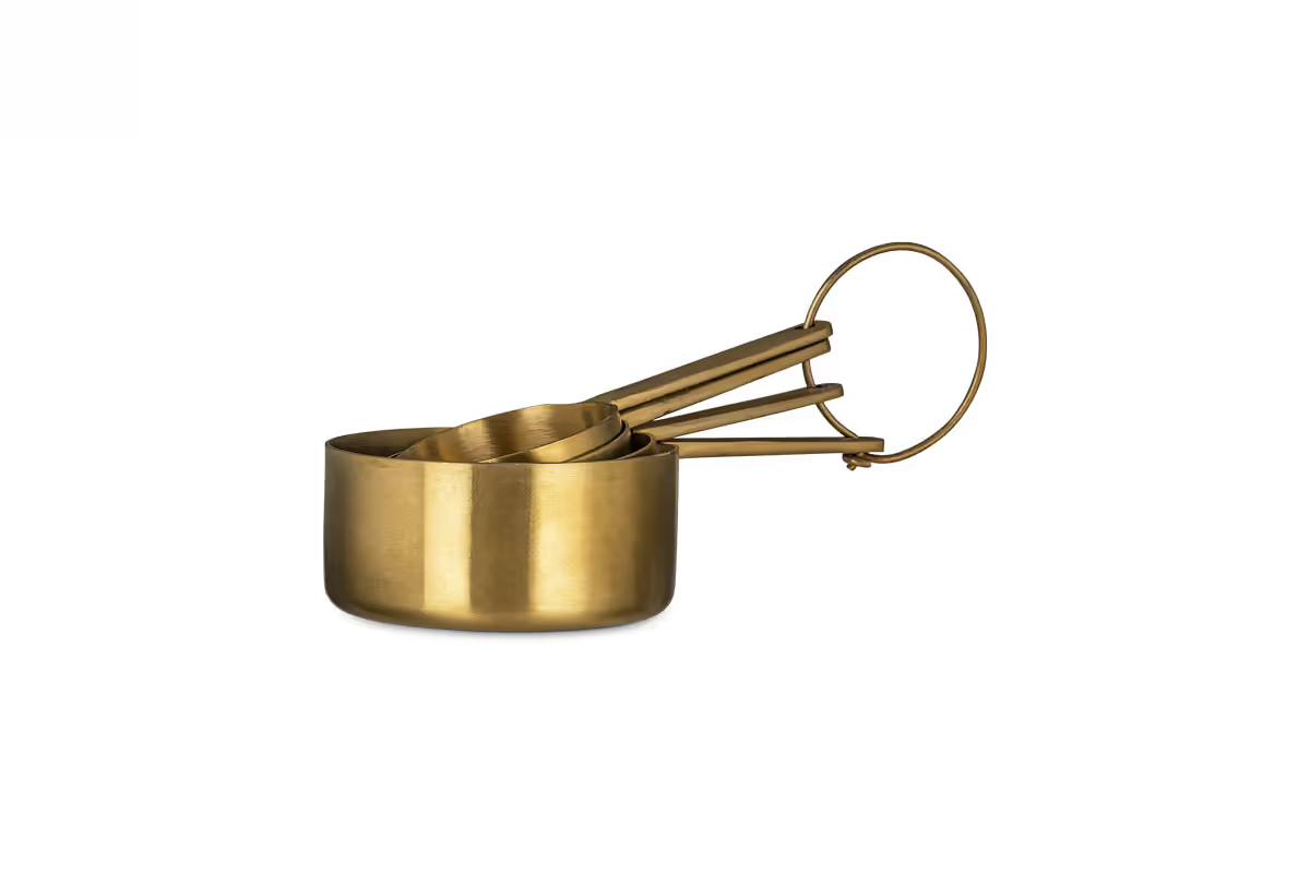 Nkuku - Mane Measuring Cups - Brushed Gold