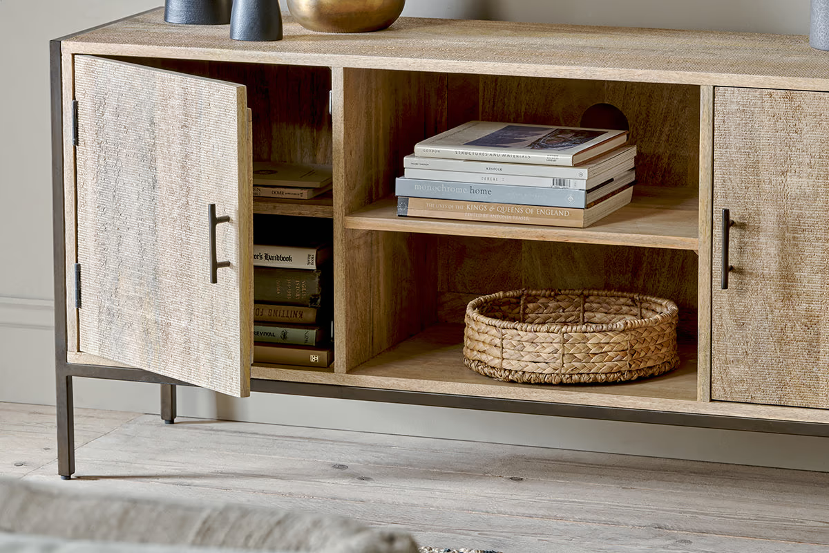 Nkuku - Dasai Mango Wood Media Unit