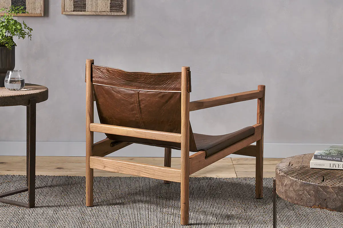 Nkuku - Dalibar Leather Lounger - Tan