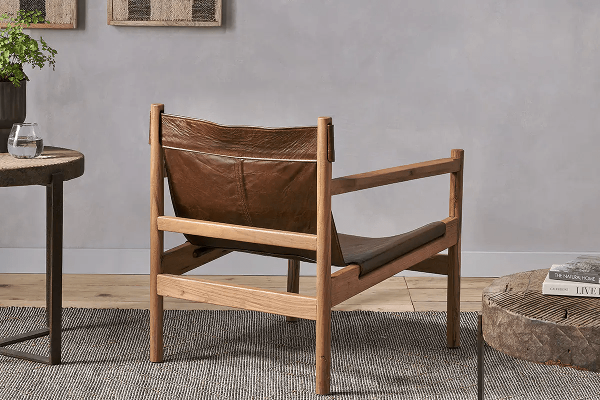 Nkuku - Dalibar Leather Lounger - Tan