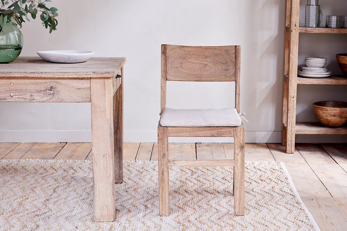 Nkuku - Fioni Reclaimed Wood Dining Chair - Natural