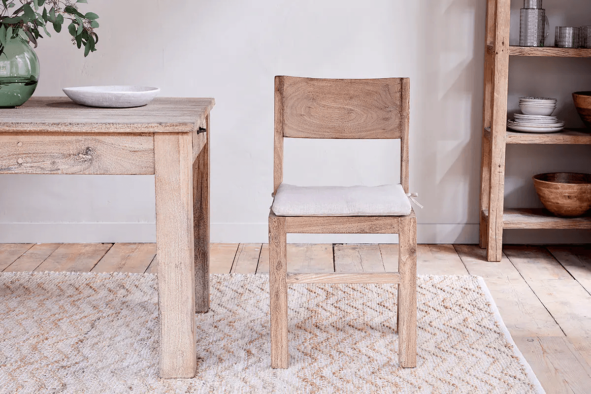 Nkuku - Fioni Reclaimed Wood Dining Chair - Natural