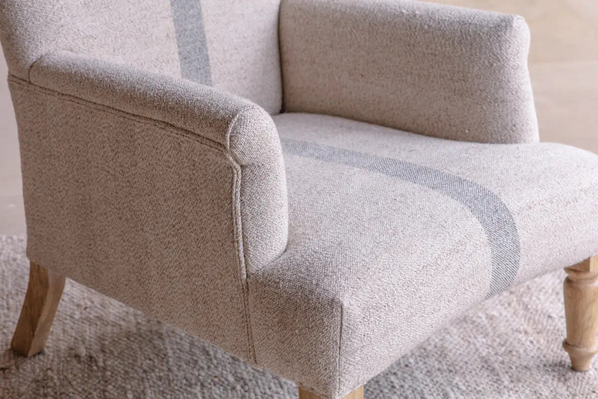 Nkuku - Kallu Wool & Cotton Occasional Chair - Natural