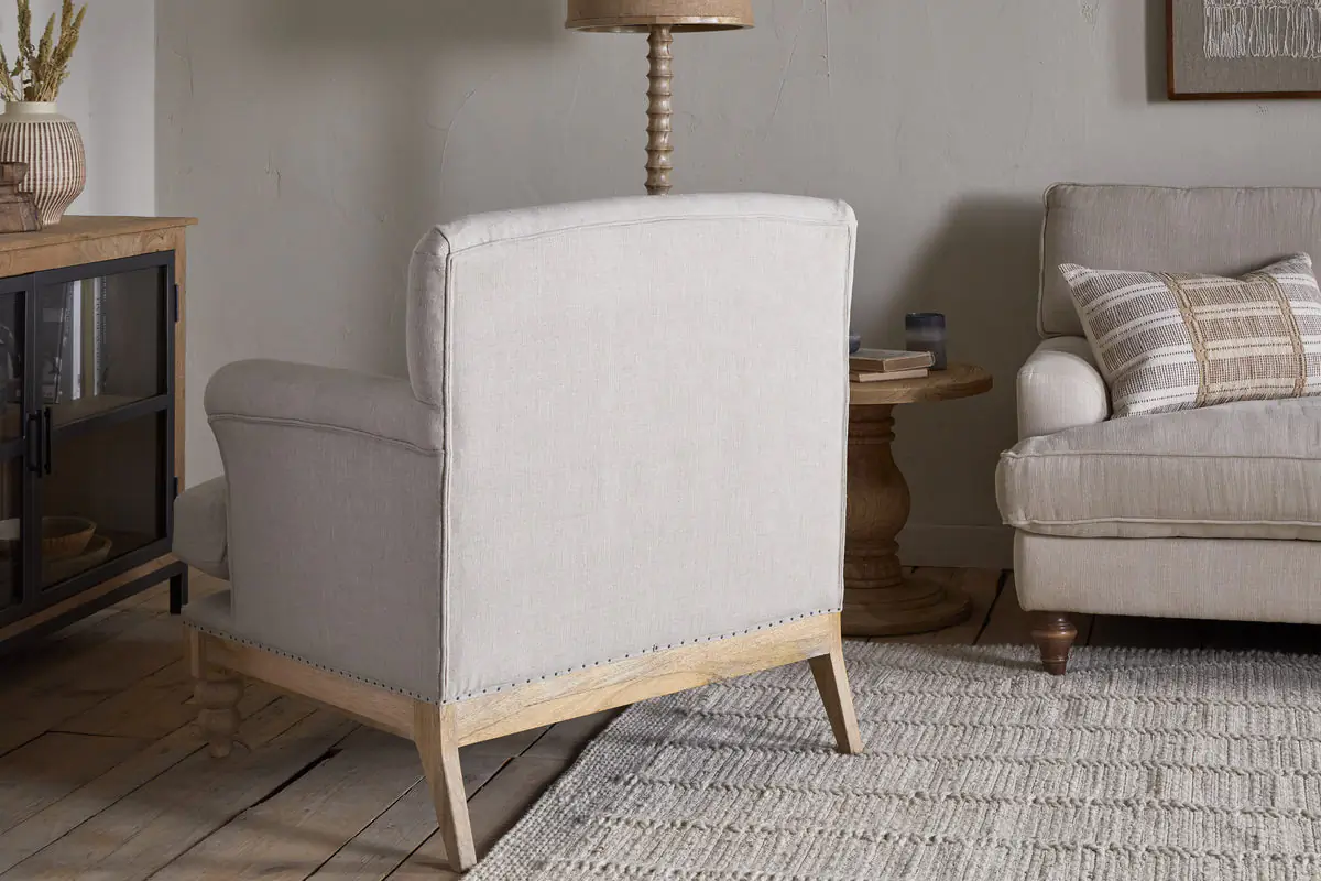Nkuku - Kashi Linen Armchair - Natural