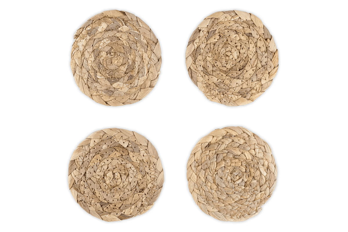Nkuku - Lam Coasters - Natural (Set of 4)