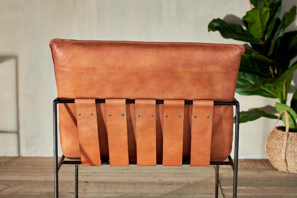 Nkuku - Durium Leather Lounger - Aged Tan