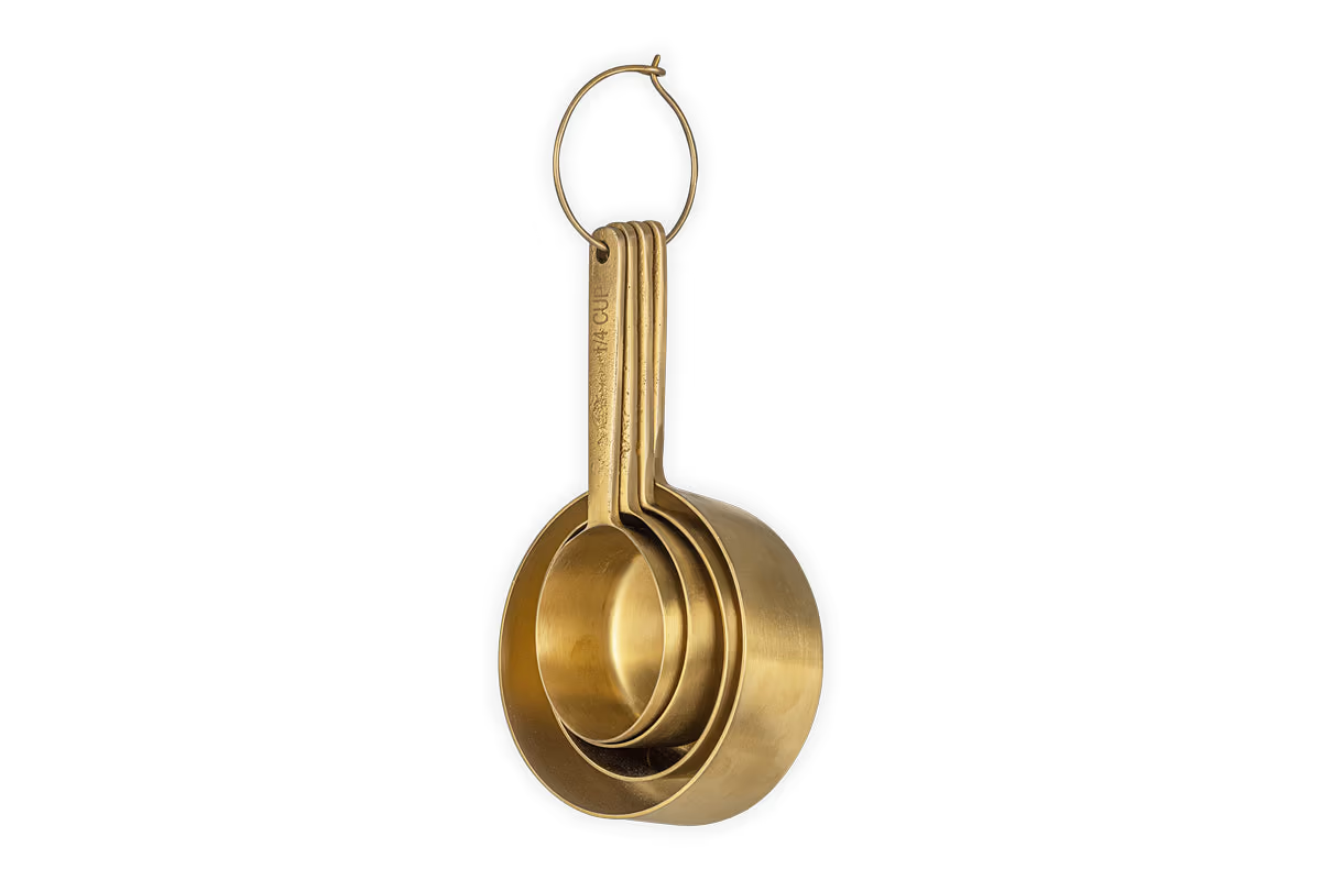 Nkuku - Mane Measuring Cups - Brushed Gold