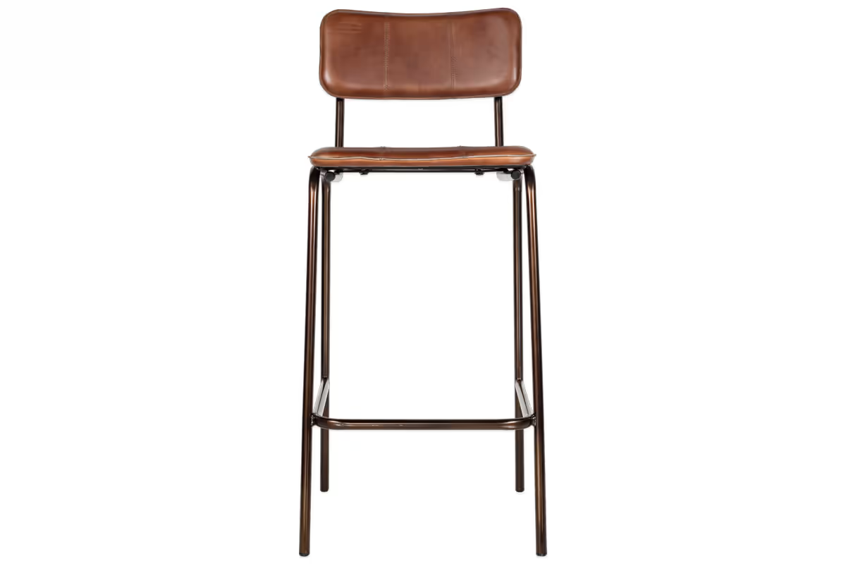 Nkuku - Ukari Counter Chair - Chocolate Brown