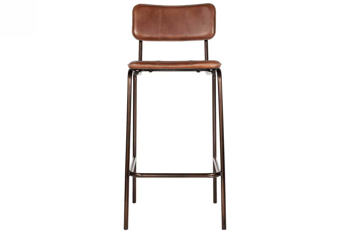 Nkuku - Ukari Counter Chair - Chocolate Brown