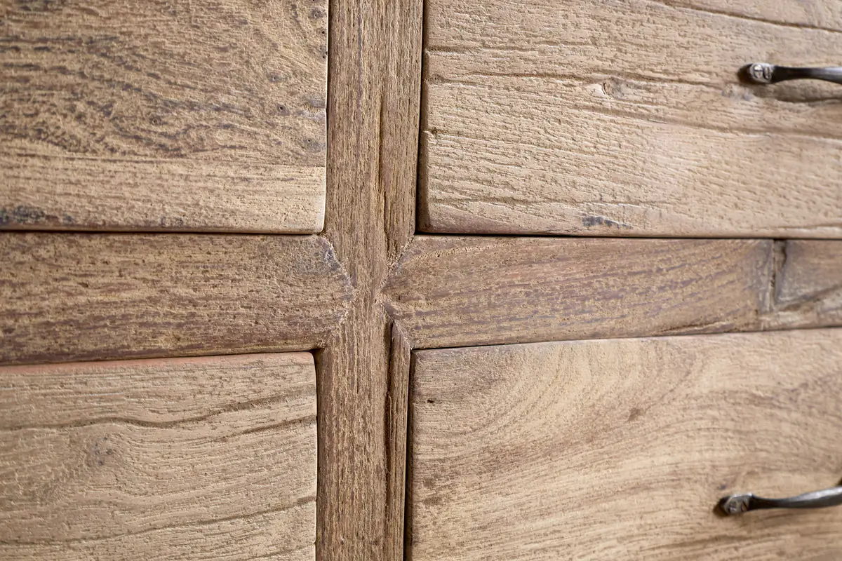 Nkuku - Iya Reclaimed Wood Chest of Drawers - Natural - Large